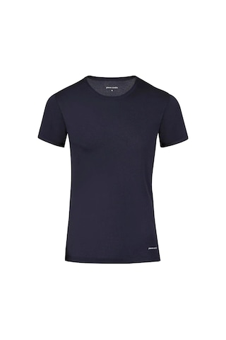 Pierre Cardin 440 Erkek %100 Pamuk Ribana Bisiklet Yaka Yarım Kol Fanila-lacivert Lacivert