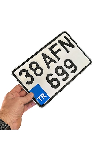 Motor Plakası, Dekor Plaka 15x25 Cm