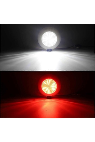 1 Adet 4 İnç Yuvarlak Led Yardımcı Kubbe Işığı Ev Kamyon Karavan Römork Tekne Uçak İç Aydınlatma Yüksek Güçlü Led Gömme Aydınlatma Çok Renkli