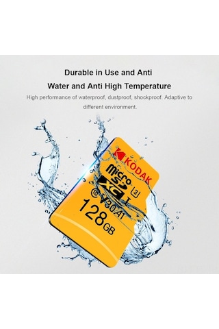 Ulzyvf Yüksek Hızda 4k Video Kaydı İçin Mikro Sd Kart - 100mb/s Okuma, 80mb/s Yazma, Suya Ve Sıcağa Dayanıklı, Daha Hızlı Performans