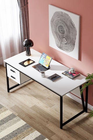 Ms2c Çalışma Masası,ofis Masası - 70x160 Cm - Beyaz Ms2c - 160 - Beyaz