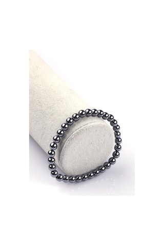 Terahertz Doğal Taş Bileklik 6mm Küre Kesim Çok Renkli