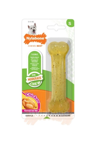 Nylabone Mc Chew Tavuk Aromalı Köpek Çiğneme Kemiği S