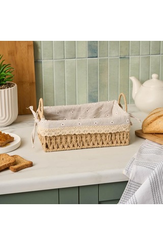 Daisy Ekmek Sepeti Vizon 25 Cm Çok Renkli