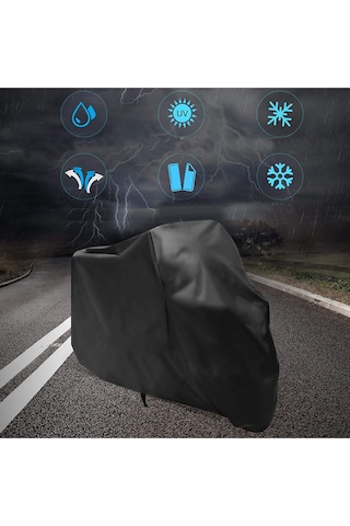 Yamaha 2025 Xmax 250 Tech Maxarka Çanta Uyumlu Motorsiklet Brandası, Motor Örtüsü-siyah Mba90002