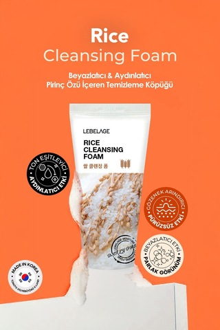Lebelage Kore Pirinç Özü İçeren Aydınlatıcı Temizleme Köpüğü Lebelage Korean Rice Cleansing Foam