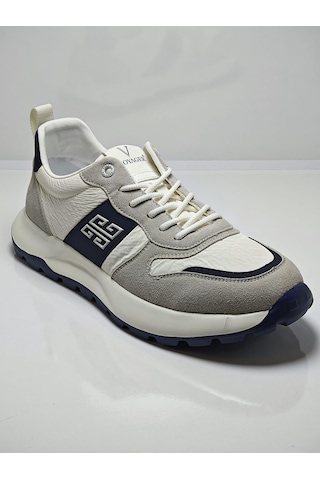 Voyager E435 Krem Erkek Deri Günlük Sneaker Krem