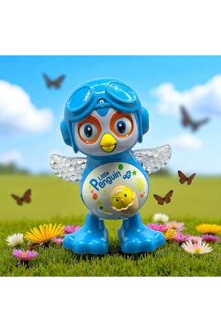 Sesli Işıklı Haraket Eden Pilli Penguen Figür Oyuncak