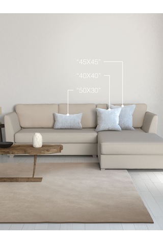 Br Perle Home Daily Series Beyaz Renk Kırlent Yastık Kılıfı Beyaz