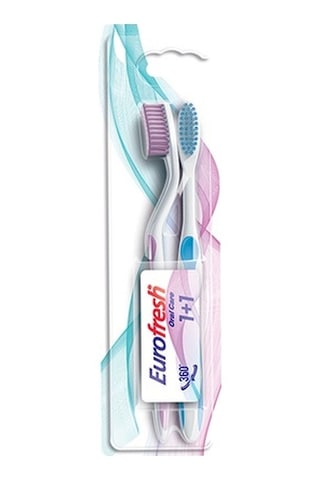 Eurofresh Whitening Aloe Vera ve Misvak Özlü Beyazlatıcı Diş Macunu 112 G x 2 + Diş Fırçası 2'li