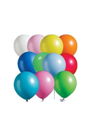 9a Balon Karışık Renkli Balon Atom Balon 100'lü