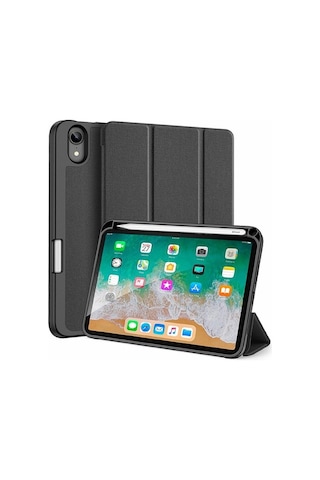 Dux Ducis Apple Uyumlu iPad Mini 6 (2021) Kılıf Kalem Bölmeli Standlı Domo Se
