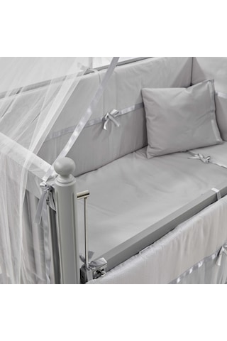 Meltem Kids Mondo Gri Pamuklu Bebek Uyku Seti 60 x 120 CM Gri