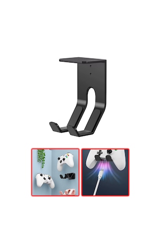 Microcase Ps5 Ve Oyun Kolları İçin Masaya Monte Tutucu Stand Holder Al5442 Siyah