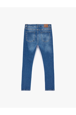 Koton Normal Bel Pamuklu Skinny Jean Pantolon - Michael Jean Orta İndigo 6sam40168nd İndigo