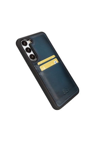Bouletta Samsung Galaxy S23 Uyumlu Deri Arka Kapak FXCP BRN4EF