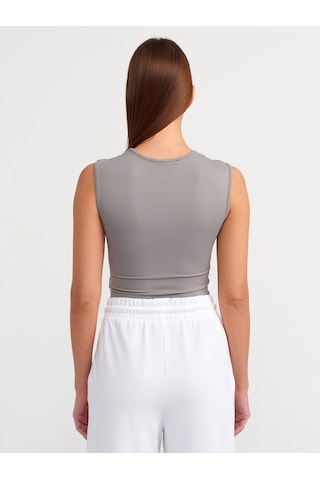Dilvin Kolsuz Bodysuit Gri