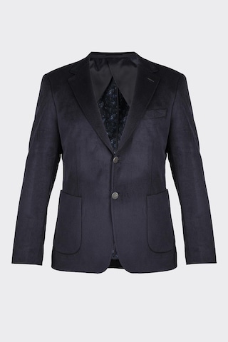Lacivert Kadife Fitilli Casual Premium Ceket Laci