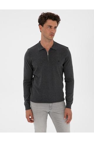 Pierre Cardin Erkek Antrasit Melanj Kazak /triko 50314191-vr081 Antrasit Melanj