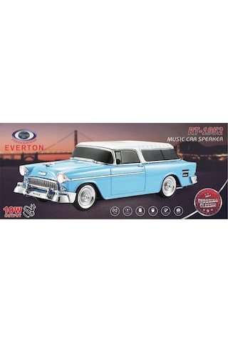 Everton Rt-1941 Lacivert Arabalı Bluetooth Fm-usb-tf-aux Şarjlı Nostaljik Radyo
