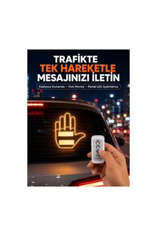 Kompakt Tasarımlı Led Jest Işığı Selam Ve Teşekkür Modları Renk Renk