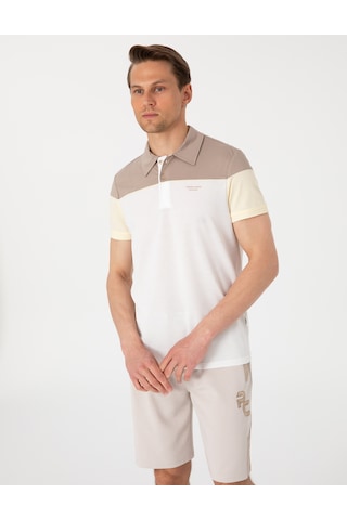 Pierre Cardin Erkek Ekru Tişört 50302642-vr019 Ekru