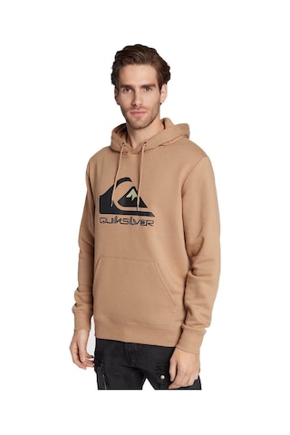 Quiksilver Eqyft04450 Big Logo Hoodie Kahverengi Erkek Sweatshirt Kahverengi