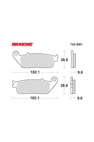 Braking 720SM1 Yarı Metalik Fren Balatası