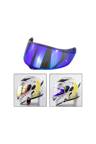 Novahub K1 K3sv K5 Motosiklet Kask Gri Mavi, Motosiklet Kask İçin