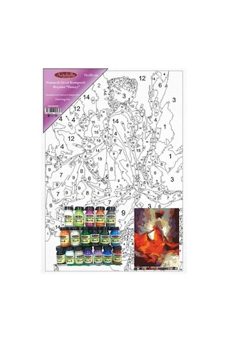 Artebella Numaralı Tuval Kompozit Boyama Antb0005 "Dansçı"35X50 C