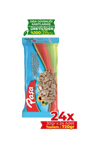 Paşa Kuruyemiş İşlenmiş İç Ay Çekirdeği 24 x 30 G