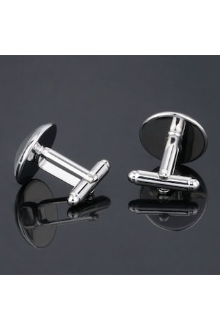 Harfli ve Tarihli Kol Düğmesi Düğün Nişan Damatlık Kol Düğmesi