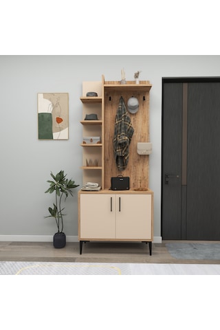 Arnetti Askılı Julendor Portmanto, Atlantik Çam Bej