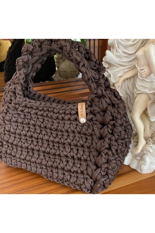 kahverengi Yazlık Mini Kadın El Çantası Kahverengi