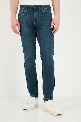 Buratti Pamuklu Normal Kalıp Normal Bel Jeans Erkek Kot Pantolon 2203c55parma Yeşil-mavi