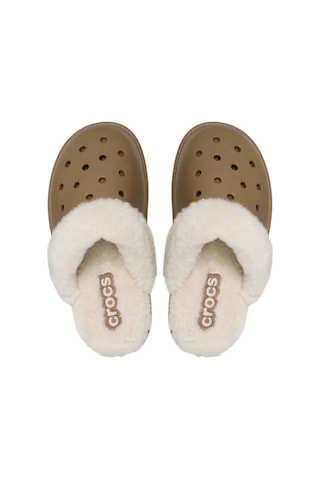 Crocs Classic Fuzz Scuff Terlik Taba