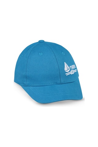 Civil Boys Marine Nakış 2-5 Yaş Çocuk Erkek Kep Şapka - Mavi