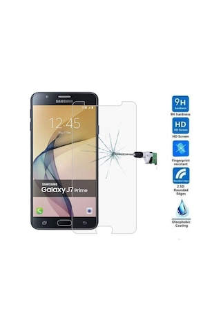 Samsung Uyumlu J7 Prime Temperli Kırılmaz Cam Ekran Koruyucu