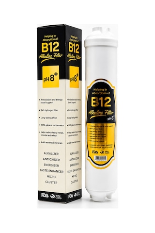 Car-fil Su Arıtma Cihazı B12 Vitamin Alkali Su Arıtma Filtresi Ph 8+ Mineral Destekli Inline Filtre Car-fil Su Arıtma Cihazı B12 Vitamin Alkali Su Arıtma Filtresi Ph 8+ Mineral Destekli Inline Filtre