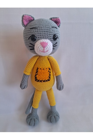 Amigurumi İkili Kedi Set Oyuncak