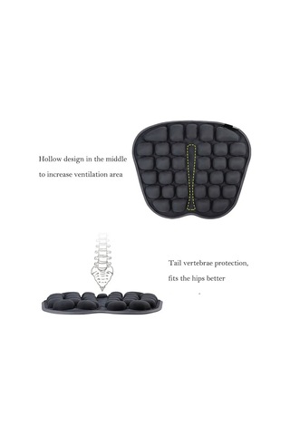 In-sc003 Araba Ofis Şişme Hava Yastığı Koltuk Minderi, Stil: Elektrikli Su Şişme Çift Kullanımlı Siyah