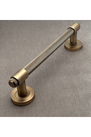 Punch Zamak A213 Mat Antik Sarı Çekme Kol Sürgülü Kapı Çekme Kolu 40 Cm 1 Adet