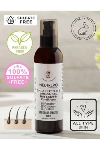 Neutrevo Professional No:5 Argan Serisi İpeksi Parlaklık Saç Durulanmayan Saç Bakım Kremi 200 Ml