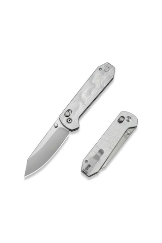 Civivi Over Yonder G10 With Aluminum Foil Handle Satin Finished 14c28n Blade Kamp Çakı Gri