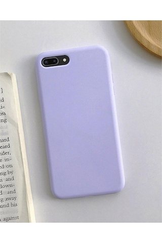 Apple Uyumlu iPhone 7 Plus / 8 Plus Lansman Kılıf İçi Kadife Leke Tutmaz Yüksek Kalite Mor