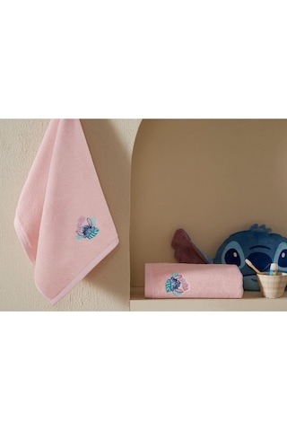 Özdilek Stitch Disney Lisanslı 2'li Havlu Set Mercan