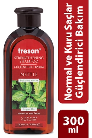 Tresan Normal ve Kuru Saçlar için Dökülme Karşıtı Isırgan Otu Bakım Şampuanı 300 ML Tresan Normal ve Kuru Saçlar için Dökülme Karşıtı Isırgan Otu Bakım Şampuanı 300 ML