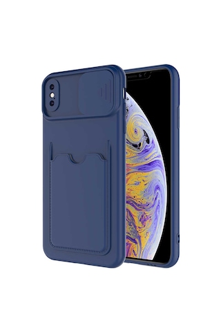 Goocamp Apple Uyumlu iPhone Xs 5.8 Kılıf Kartix Kapak - Kırmızı Kirmizi