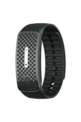 Aubyhe Siyah Yazlık Akıllı Ultrasonik Uyku Koruyucu Sivilce Kovucu Silikon Bileklik - Dış Mekan İçin Kol Saati