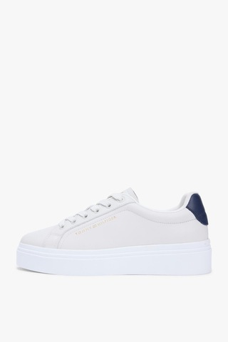 Tommy Hilfiger Th Chic Cupsole Kadın Bej Platform Taban Sneaker-13411 Bej